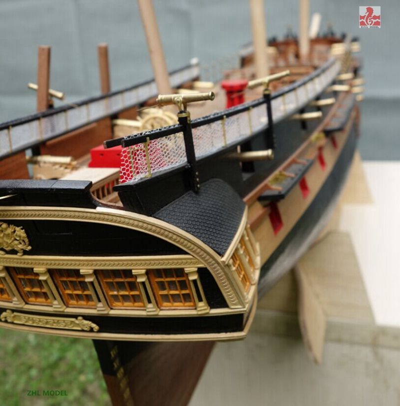 HMS Surprise Scale 1/48 56.9" with 4 lifeboat Wood Model Ship Kit